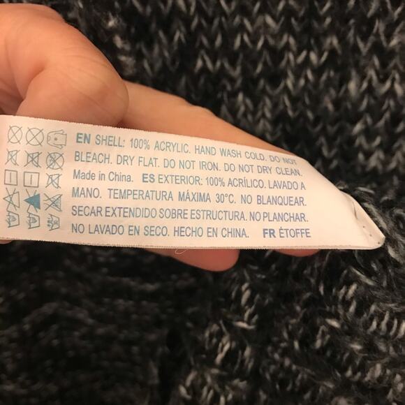 Forever 21 Long Black & Gray Cardigan Sweater - Picture 6 of 6